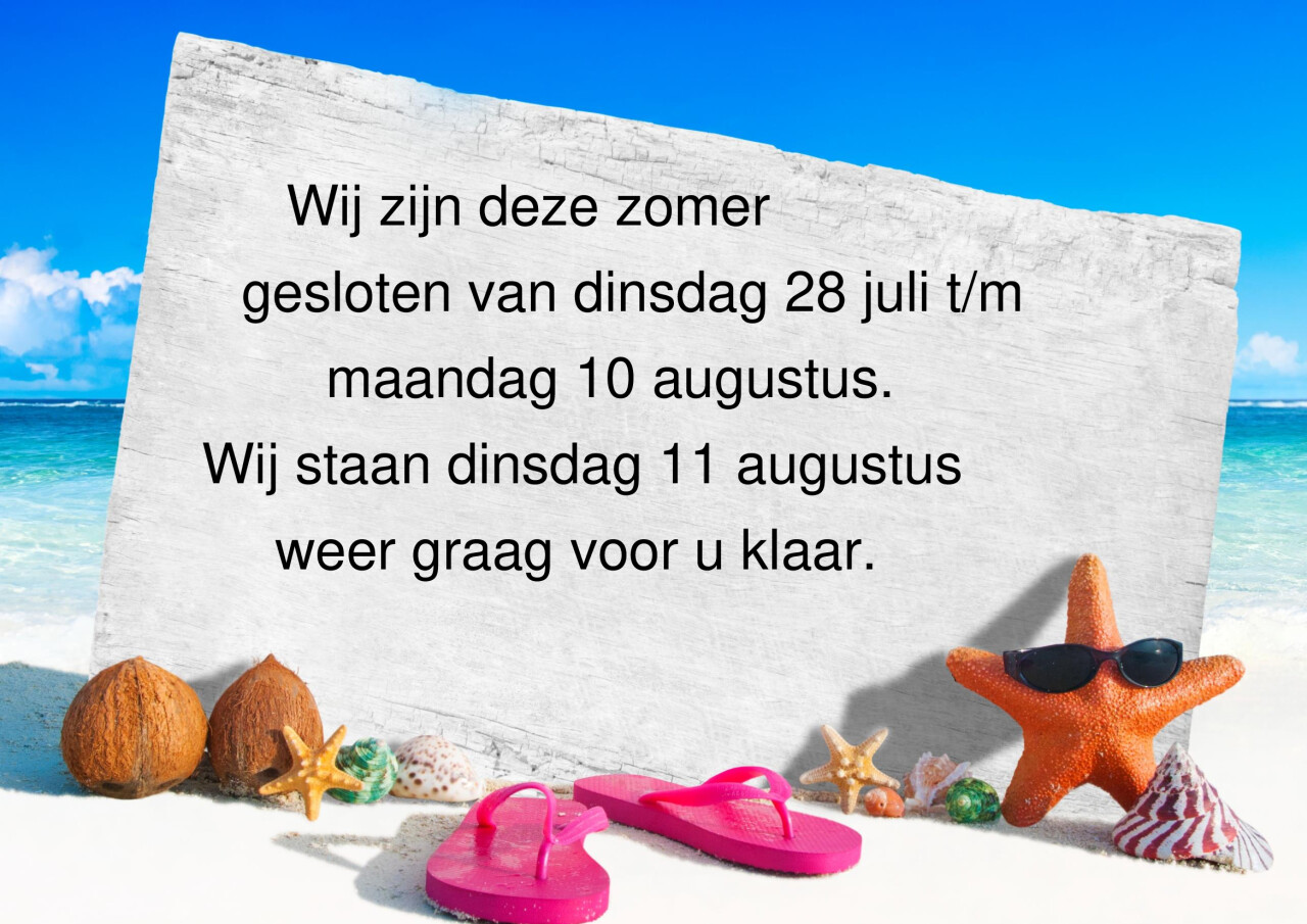 Wij zijn deze zomer